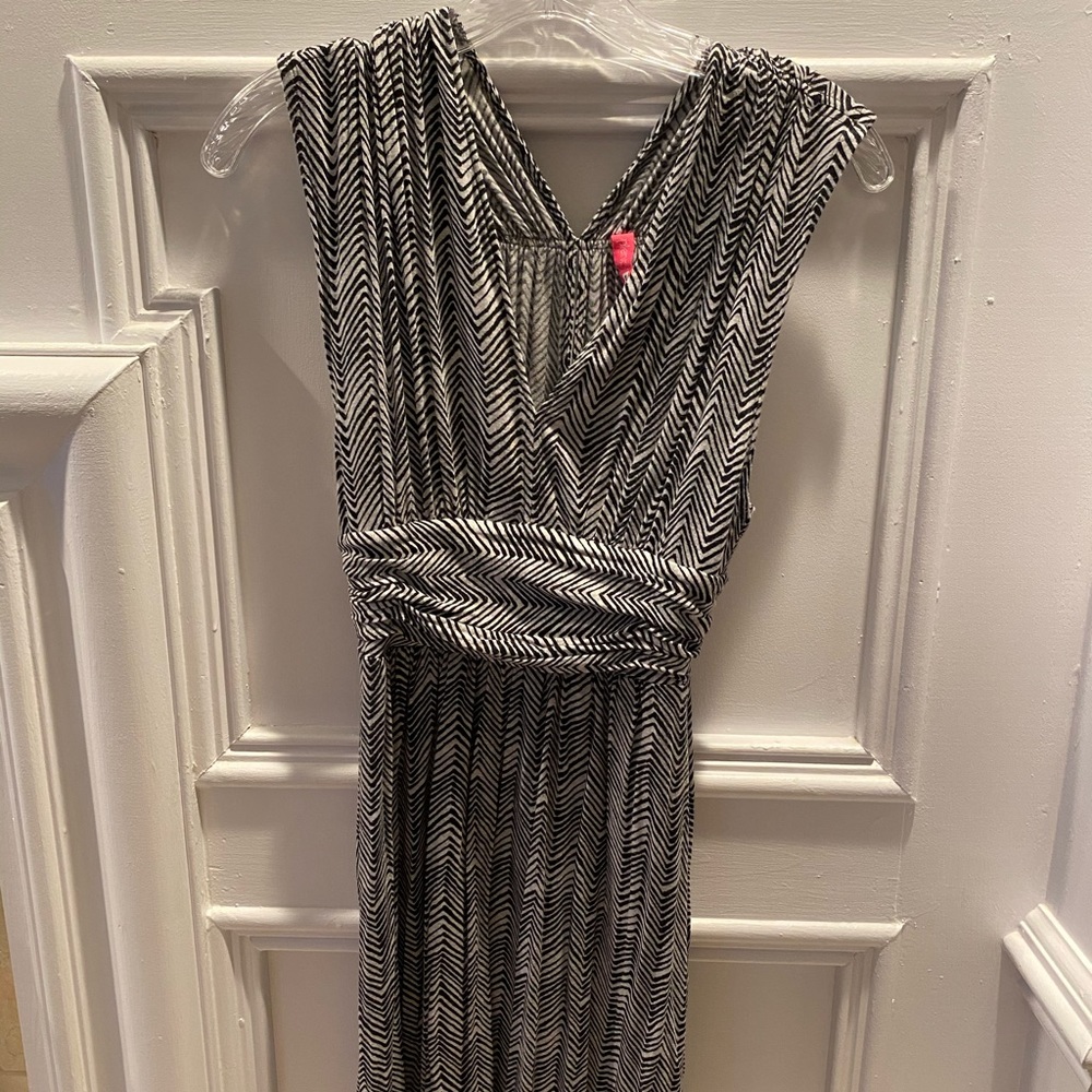Gray and black Anthropologie dress, Tracy Reese